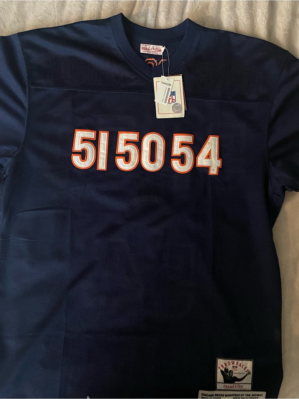 Mitchell & Ness Adult Navy Chicago Bears 'Monsters of the Midway' Jersey - Picture 2 of 5